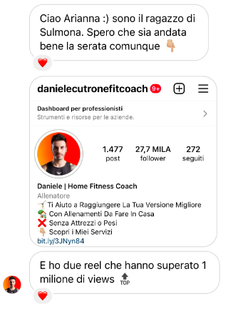 Testimonianza studente di Instagram Pills Academy